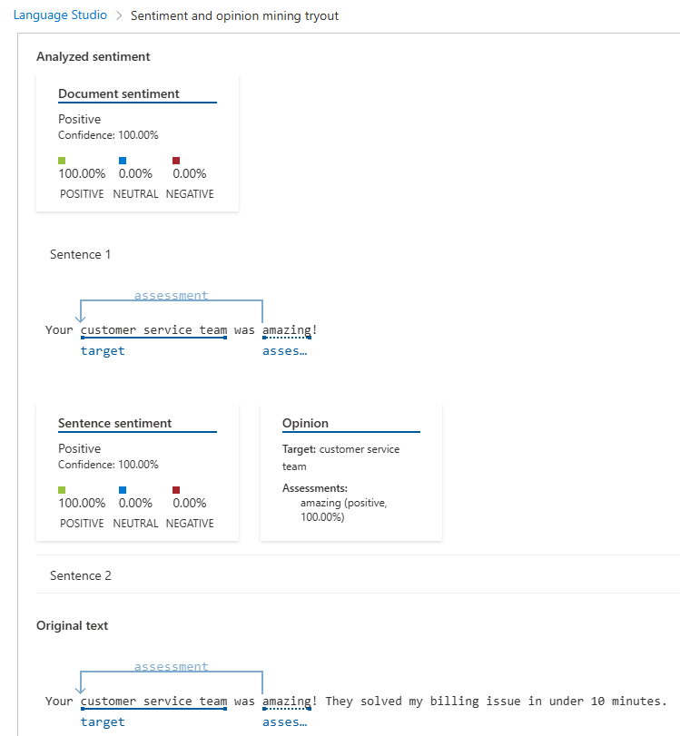 Language Studio Analysis